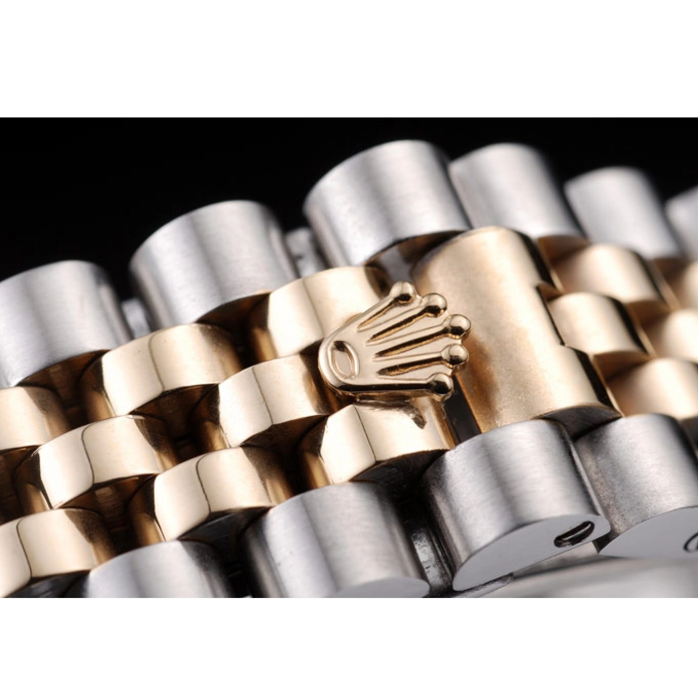 AAA replica watch DateJust Silver Dial Rolex 18k Stainless Plated Tone Gold Steel 98084 Two 0719